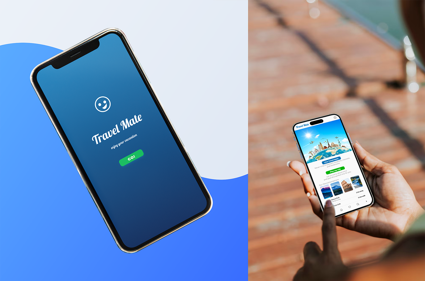 Travel Mate — Real World Mockup